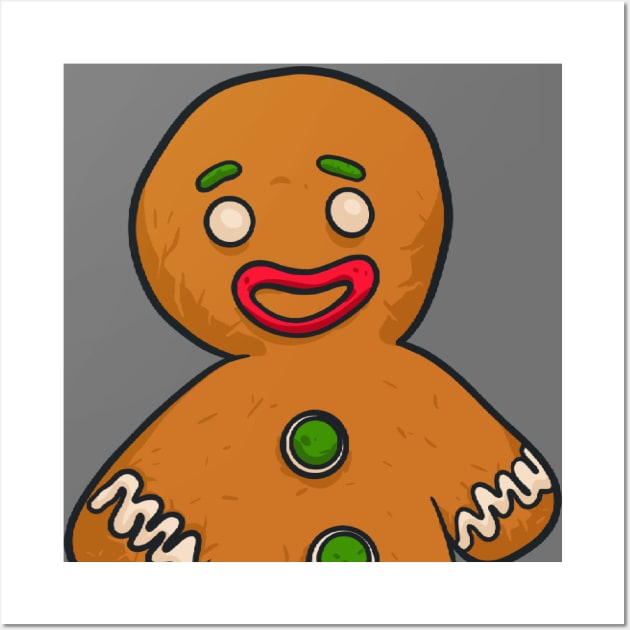 Gingerbread Man Wall Art by fromherotozero